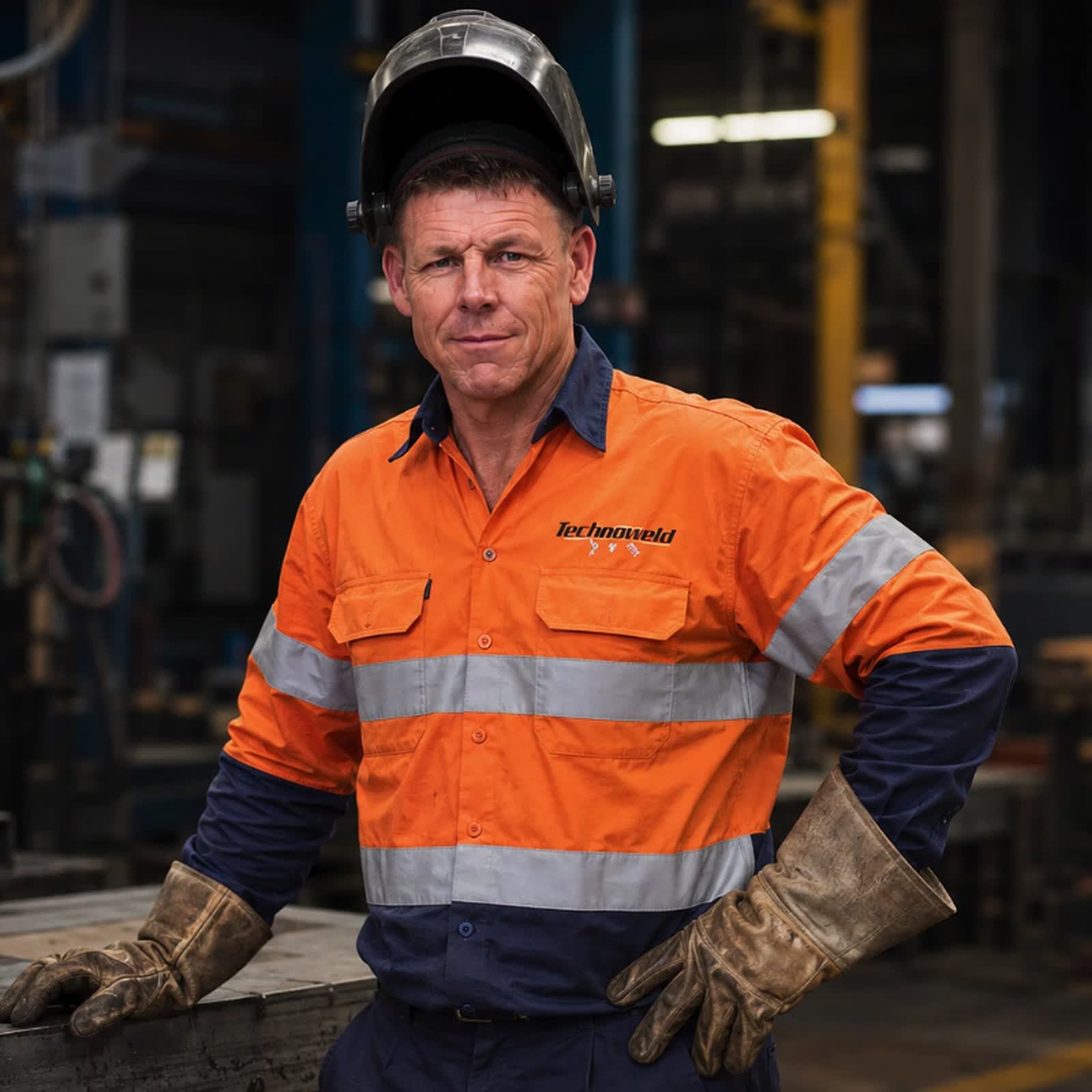 Graham Fry on the fabrication floor